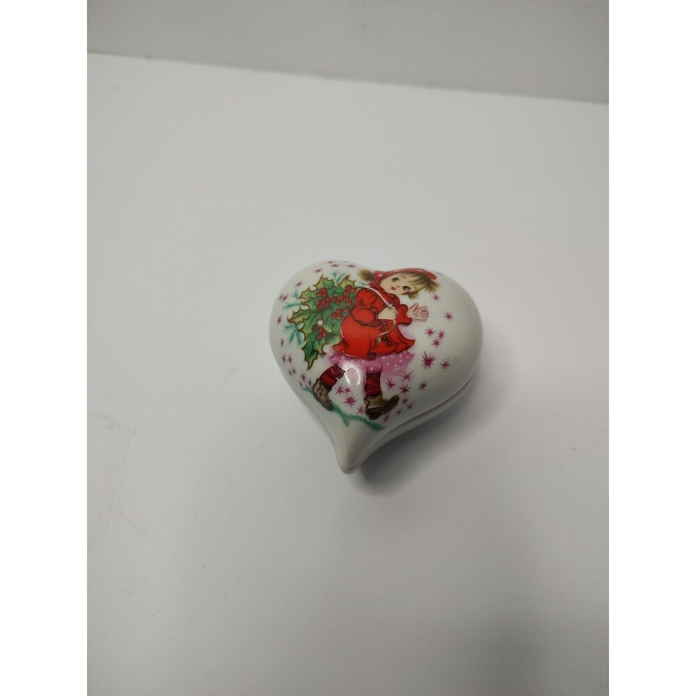 Lefton Hand Painted "Christy" Trinket Box 446P